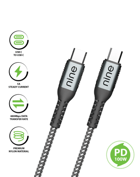 NINE USB C TO USB C