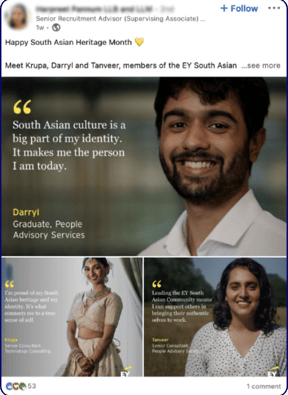 EY employee advocacy example