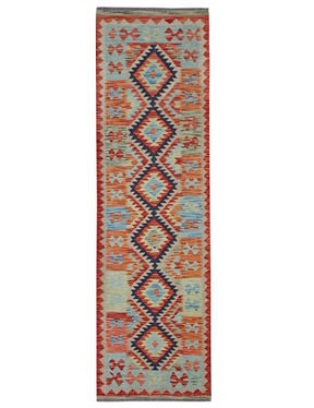 CHALK KILIM - 196cm x 63cm (6'5 x 2'1) - KILIM HALL RUNNERS - ARTISAN CARPET