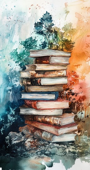 Une pile de livres