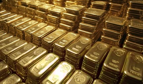 bunch of gold bullion bars