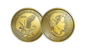 gold canadian eagle coin