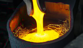 gold melted forming process