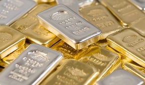 gold and silver bullion bars