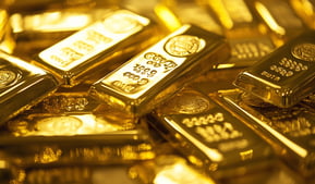 high quality gold bars in a pile