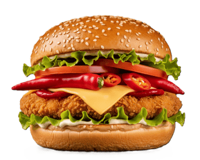 Chilli Chicken Burger from PremiYum Foods!