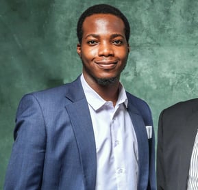 Black business analyst in jacket