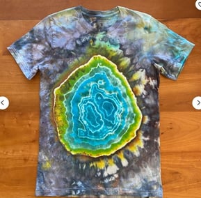 Yellowstone Tie Dye Handmade Tshirt Yellowstone Geode Tie Dye 100% Soft Cotton