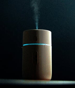 Humidifier releasing water vapour into the air