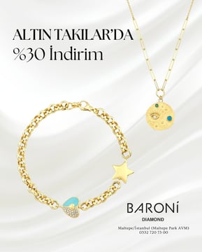 Baroni Post Tasarımı mineli Altın