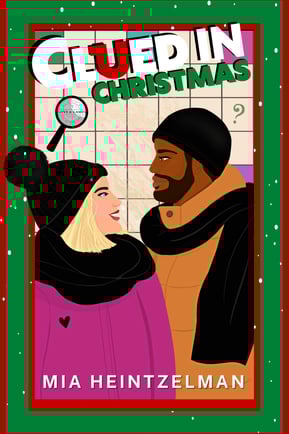 Clued in Christmas - a man and woman in a christmas Clue board game