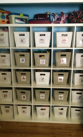 Closet Storage closet bin organization