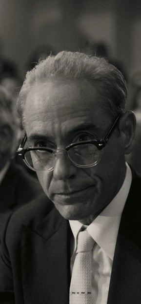 Robert Downey Jr dans le rôle de Lewis Strauss dans le film Oppenheimer