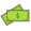 a graphic illustrating a stack of dollars