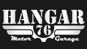 Hangar76 motor garage logo