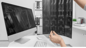 X-ray diagnostic services at healthsarthi in kanker and dhamtari, offering high quality imaging .