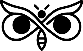 Owl, Butterfly, Bee, permaregen logo