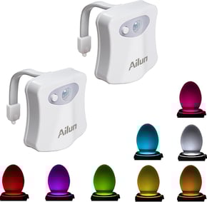 LED toilet night light that illuminates your bowl for late-night bathroom trips