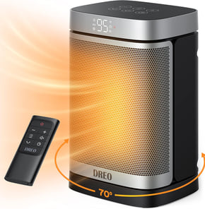 Space Heater, 1500W Portable Electric Heaters for Indoor Use, PTC Ceramic Heater for Office with Rem