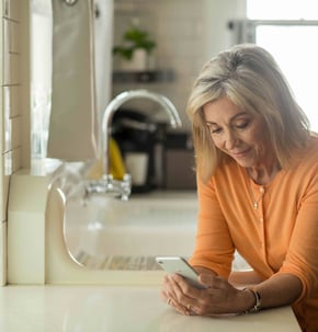 TeleHealth (someone looking at a smartphone)