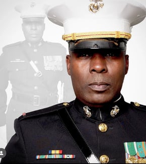 Dr. Marlon Ware in his military uniform as a decorated service member