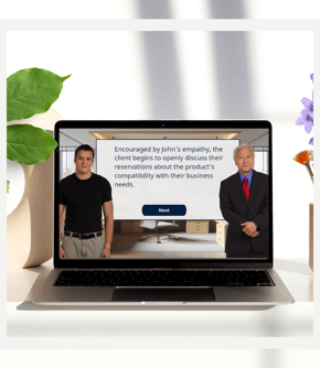 "Interactive e-learning course developed on Articulate Storyline 360 featuring scenario-based learni