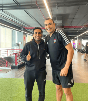 Omar Khaled - Physical Therapist - with Essam El Hadary Football Legend