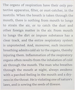 The image of the text excerpt from "The Science of Breath"