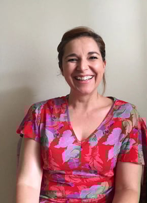 A photograph of the therapist looking at camera smiling warmly