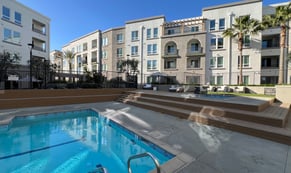luxury apartment pool