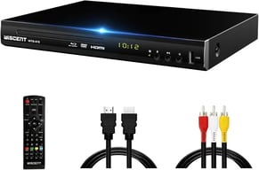 WISCENT WTB-978EU Reproductor de Blu-Ray para TV, reproductores de DVD con coaxial/HDMI/AV/salida