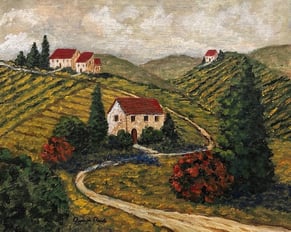 Winding Road in Wine Country, 2025 Acrylic on canvas, 8 x 10 inches  $140