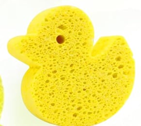 DIY cut-outs with compressed cellulose sponges