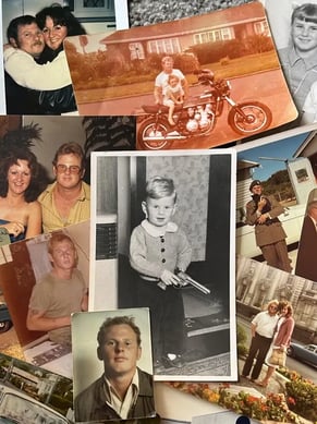 SweetAz Co. memory collage of dad, the man who made us who we are, love you dad.