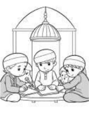 coloriage lecture coran