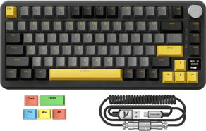 MAMBASNAKE Attack Shark X85PRO Teclado Mecánico con Junta, Teclado para Juegos 75% Inalámbrico