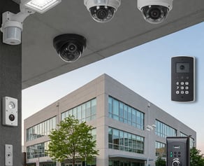 Physical Security components including cameras and entry devices.