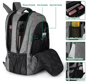 Look the interior of the best back bag for carrying your gadgets and devices like a laptop