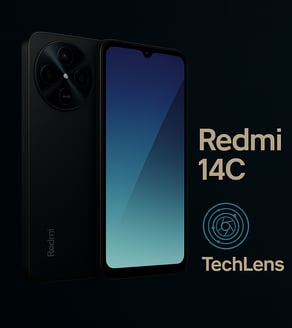 هاتف ريدمي C14 يأتي بشاشة 6.88 بوصة من نوع IPS LCD بمعدل تحديث 120Hz، مع معالج Helio G81 Ultra وبطار