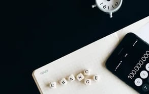 a calculator and a calculator on a table