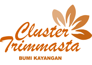 a logo for a business that is a business name Cluster Trimmasta Bumi Kayangan