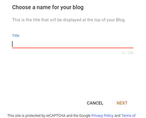 blog name