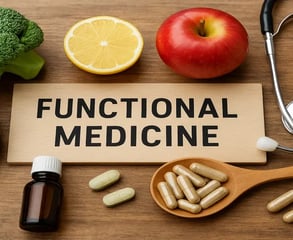 Supplements and functional medicine sign