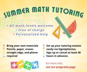 Summer Math Tutoring at Reading at the Rock