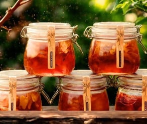 Hồng Sâm Mật Gừng 500ml - Lá Mây Farm