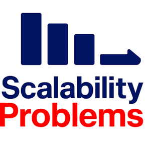 a logo for a company that sells a large scale scale of a bar graph