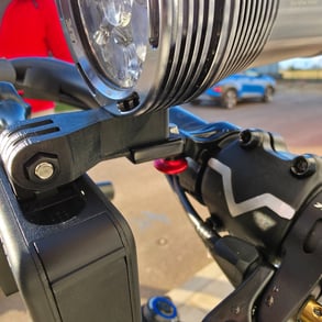 Duo mount mounted o the bike 
