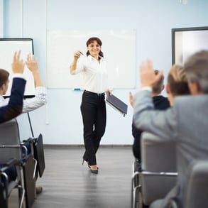 Corporate classroom setting
