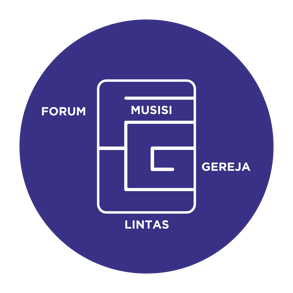 a logo for the forum musisi lintas gereja