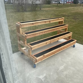 moveable herb garden, removable trays, all cedar